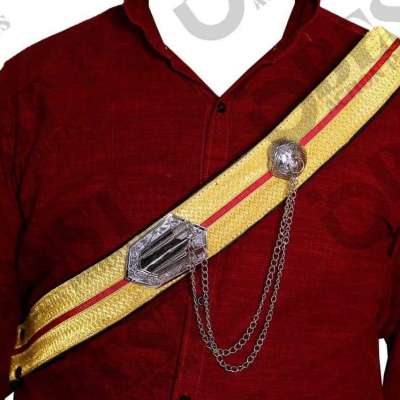 Military Cross Belt, Royal Hussars Officer's Cavalry Cross Belt for sale Profile Picture