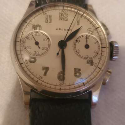 Old vintage 1940 Ww2 aristo  Chronograph Watch  CONTOGRAF Chronographe Watch for sale Profile Picture