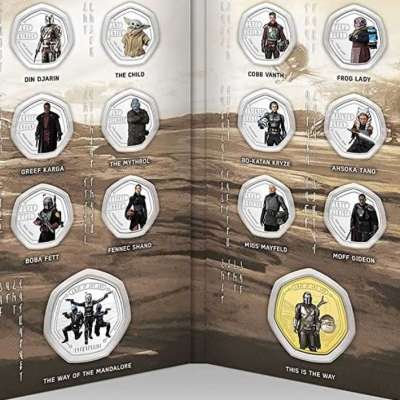 Rare Collectible coins IMPACTO COLECCIONABLES Star Wars The Mandalorian - Complete Collection of 12  Profile Picture
