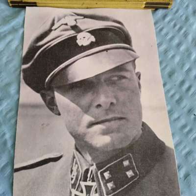 print poster World War 2 Commander Joachim Peiper Painting German Item Battle Profile Picture