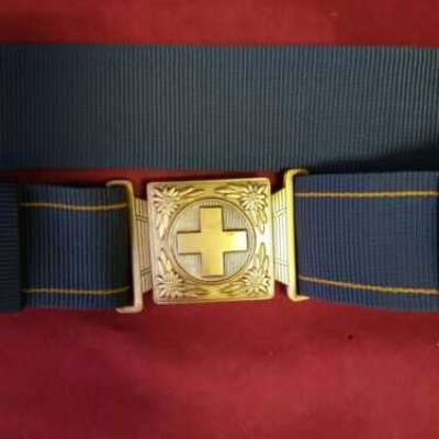 ww2 staff item rare swiss army military belt canvas exellent condition Profile Picture