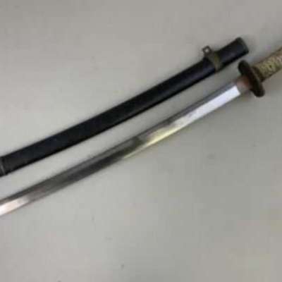 WW2 Japanese Sword. Handmade Samurai Katana Signed By Toshihiro. 1863. Profile Picture