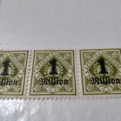 Germany Revenue Stamp Surcharge - Porto Pflichtige Sache 1 MILLION Profile Picture