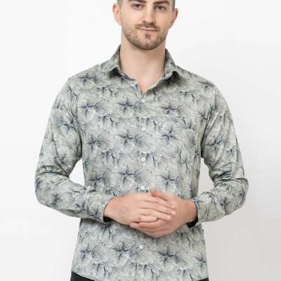 Buy Green Printed Casual Shirt For Men Online Profile Picture