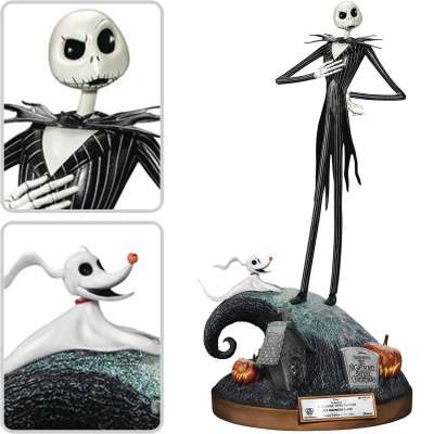 The Nightmare Before Christmas Jack Skellington and Zero MC-076 Master Craft Statue Profile Picture