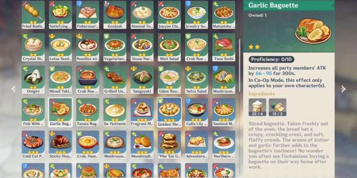 Genshin Impact Garlic Baguette Guide: Crafting, Shops & Benefits