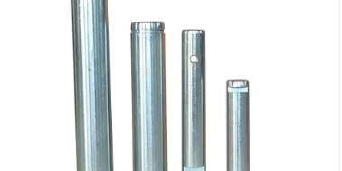 Blue and white zinc plated pin shaft