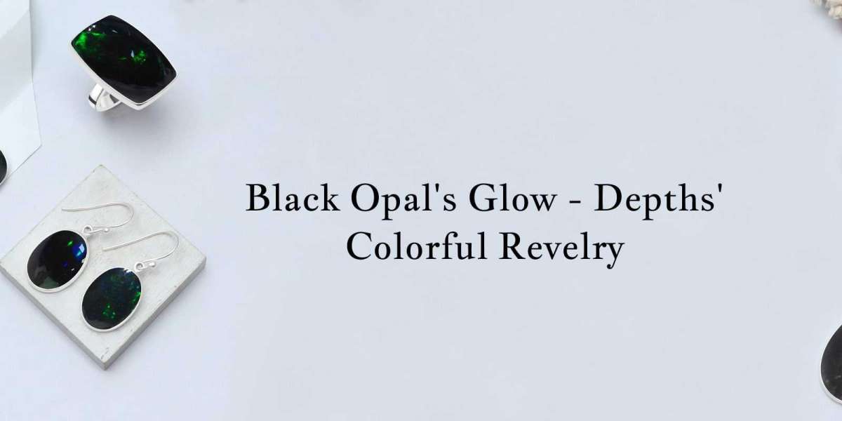 Black Opal Radiance: A Colorful Dance in the Shadowy Depths