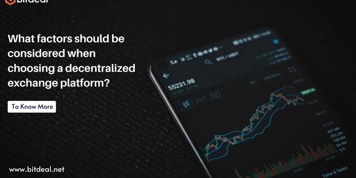 What factors should be considered when choosing a decentralized exchange platform?