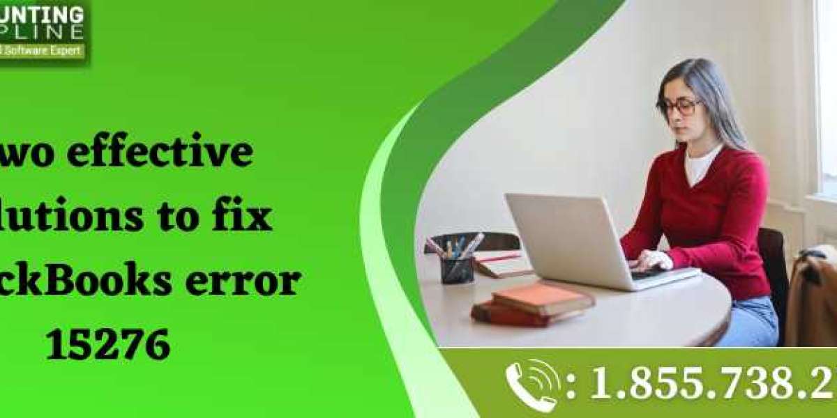 Two effective solutions to fix QuickBooks Error 15276