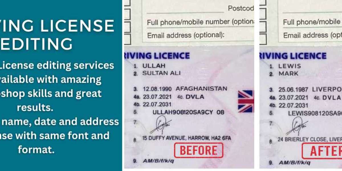 Driving Licence Editing