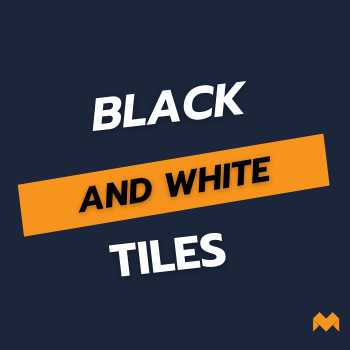 Black & White Tiles - Floor and Wall Use - MYTYLES
