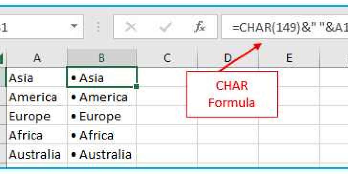 How to Insert Bullet Points in Excel