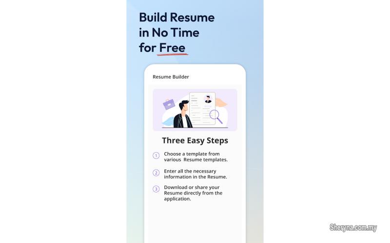 My Resume Builder CV maker App-Create resume on Mobile for free. | Other Services for sale in Kuala Lumpur | Sheryna.com.my  - 973010