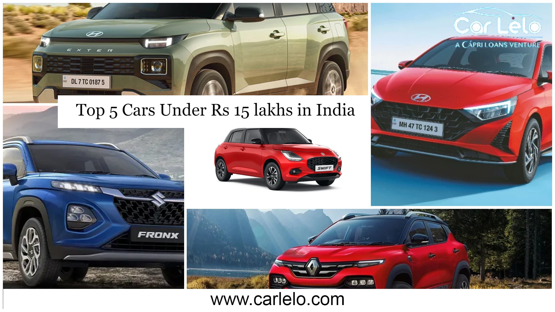 Top 5 Cars Under 15 lakhs in India - New Car Launch