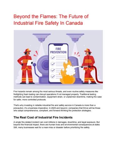 Beyond the Flames_ The Future of Industrial Fire Safety In Canada