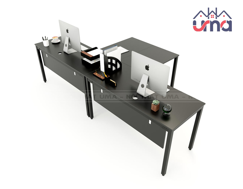 Cụm Bàn 2 Người Làm Việc Chữ L Nối Tiếp CB2N015 - UMA