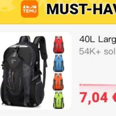 0L Large Capacity Heavy-Duty Outdoor Backpack Profile Picture